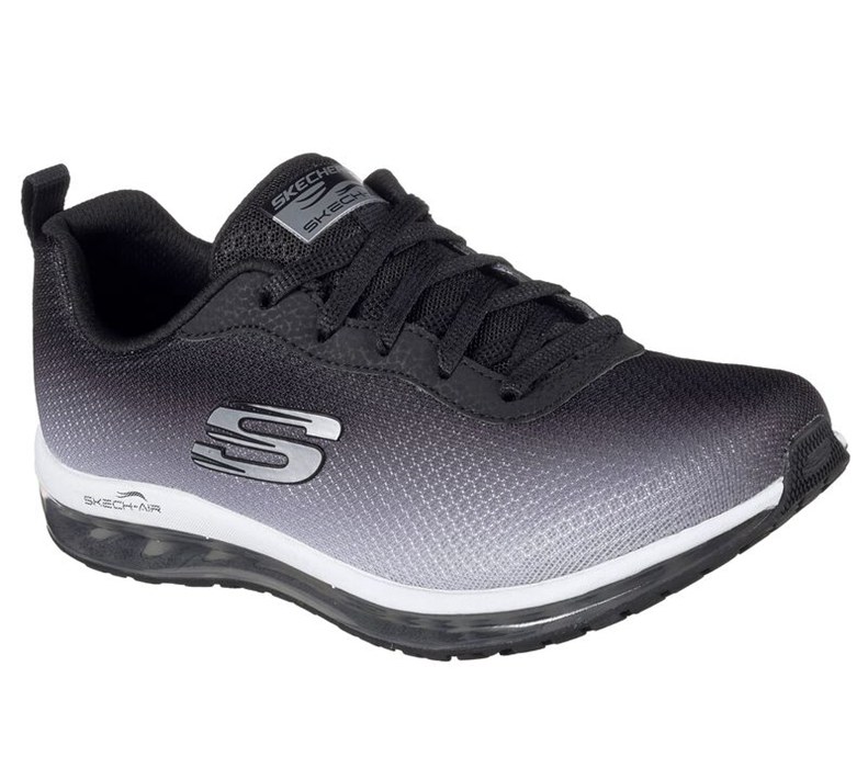Skechers Dam Svarta/Vita Sneakers - Skech-Air Element - Sverige (UMTPK-2756)